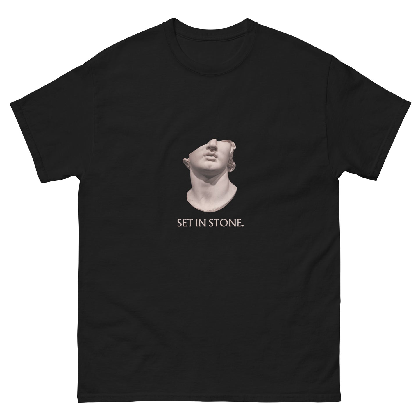SET IN STONE. Tee