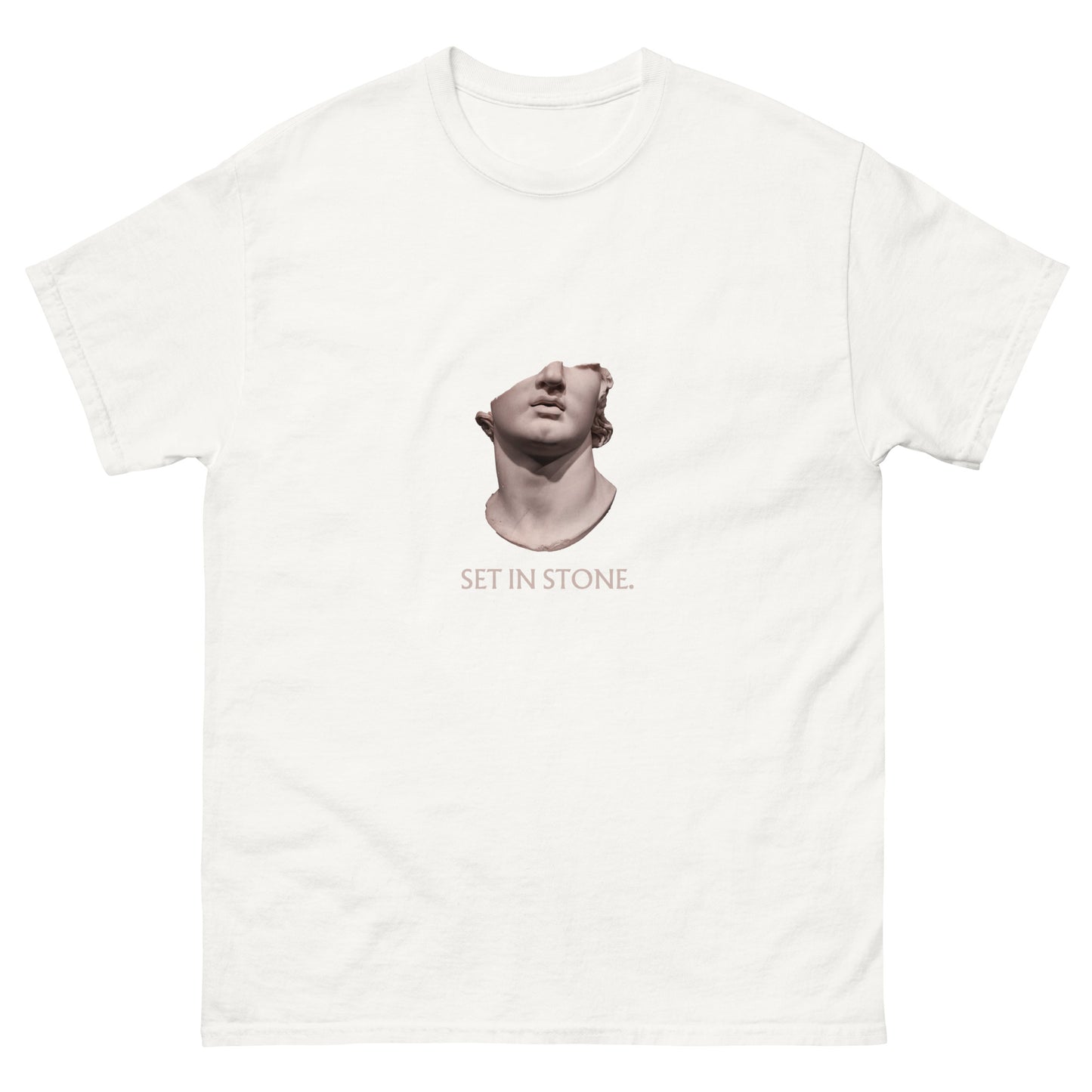 SET IN STONE. Tee
